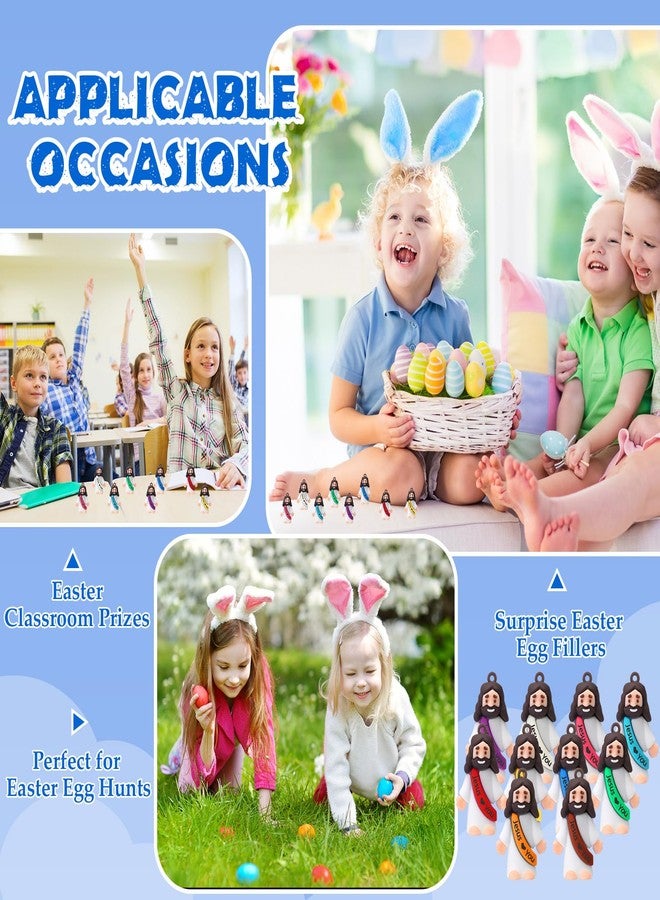 Bememo 25 Pcs Mini Jesus Love You Tiny Jesus DIY Fillable Balls Mini Rubber Jesus Figures Toy for Decoration Hide Gifts Religious Party Sunday School Baptism - Image 4